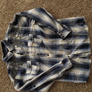 Roar Men's Long Sleeve button down shirt